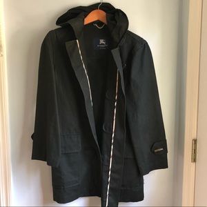 Burberry canvas toggle coat